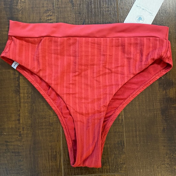 Body Glove SENSES Marlee High Waist Bikini Bottom - Cherry - Picture 4 of 8
